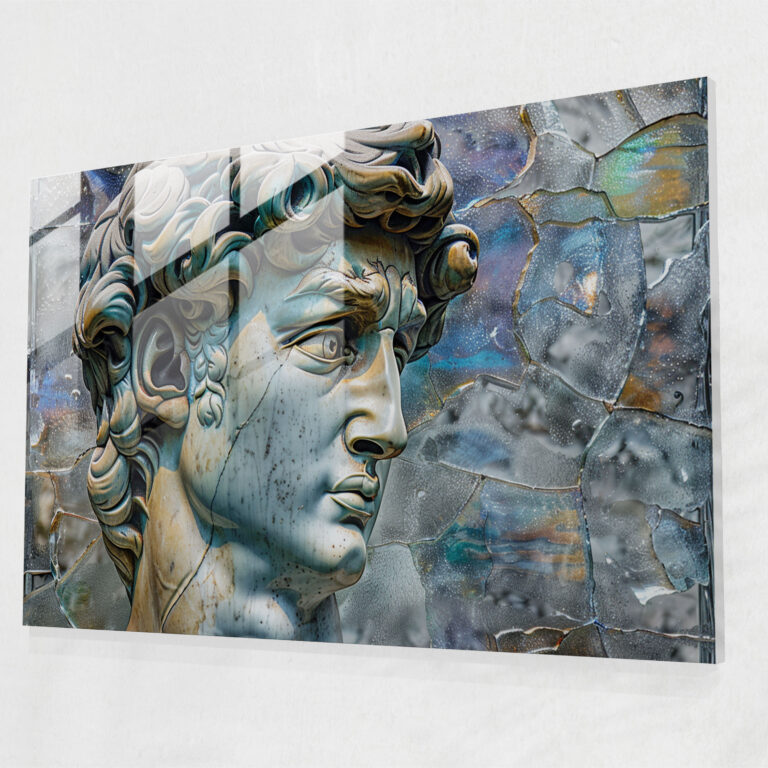 Michelangelo Glass Wall Art - Michelangelo, Glass Wall Art, Michelangelo, Glass Art