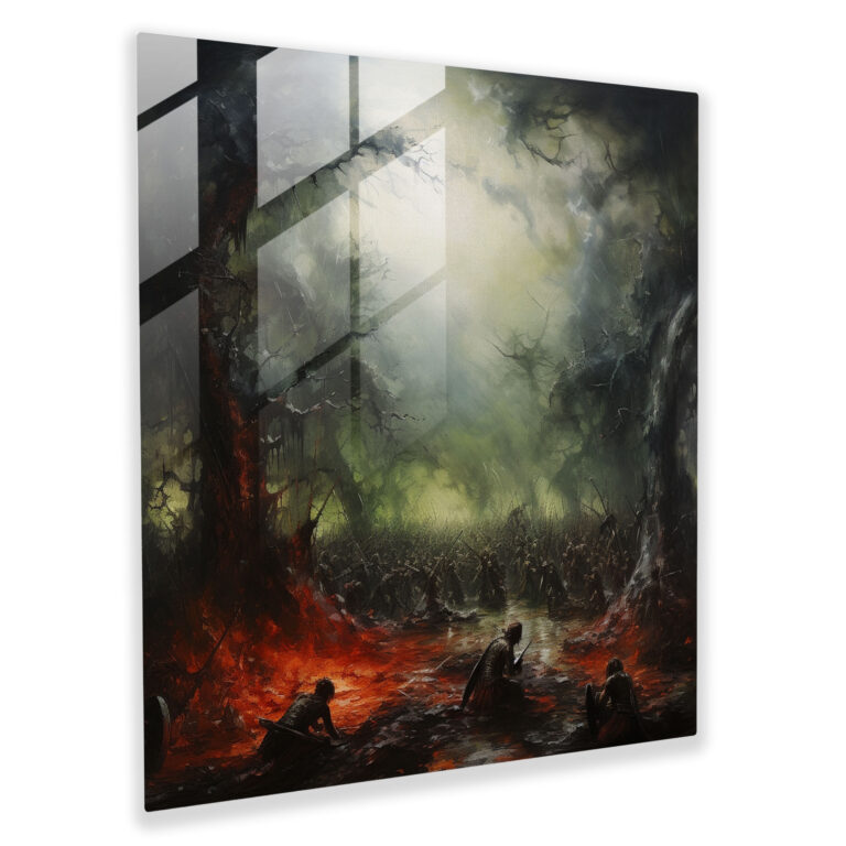 Middle Earth Glass Print - Middle Earth, Glass Art, Elves, Modern Art
