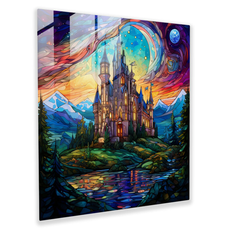 Middle Earth Glass Print - Castle Of Enchantment - Middle Earth, Castle, Glass Wall Art, Enchantment