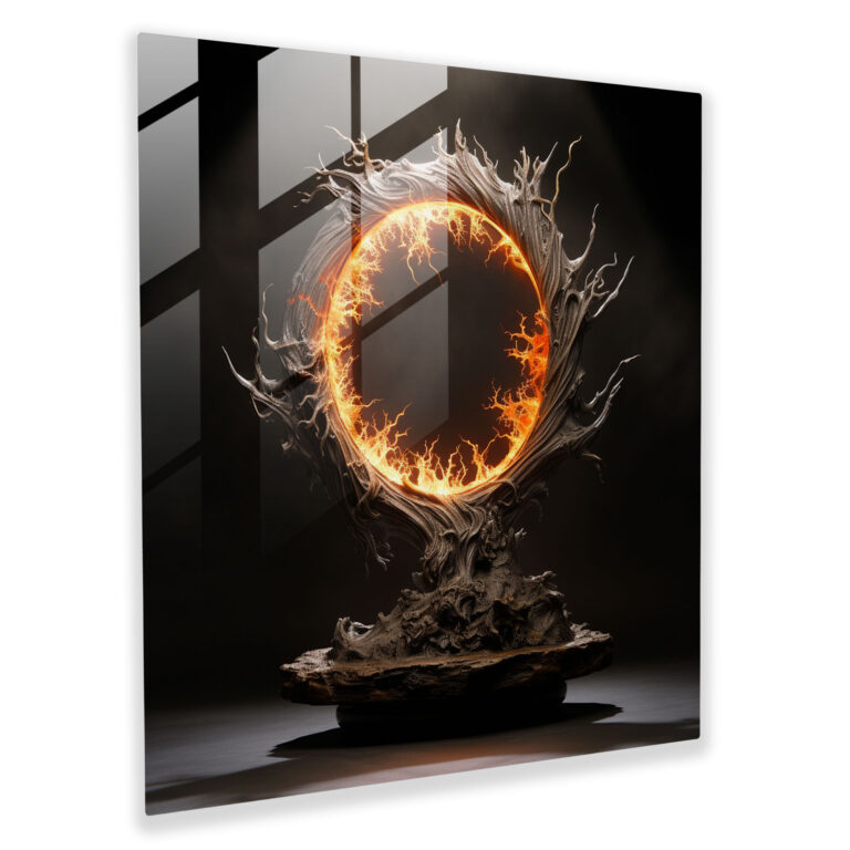 Middle Earth Glass Print - Radiant Power - Middle Earth, Middle Earth, Glass Print, Glow