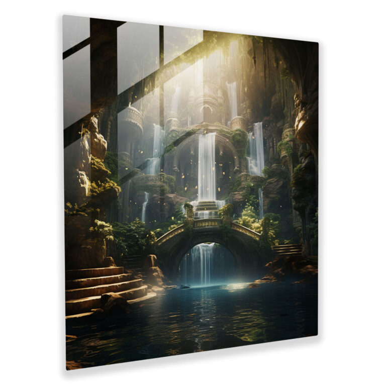 Middle Earth Glass Wall Art - Middle Earth, Wall Decoration, Dreamlike Scene, Fusion Of Modern Art