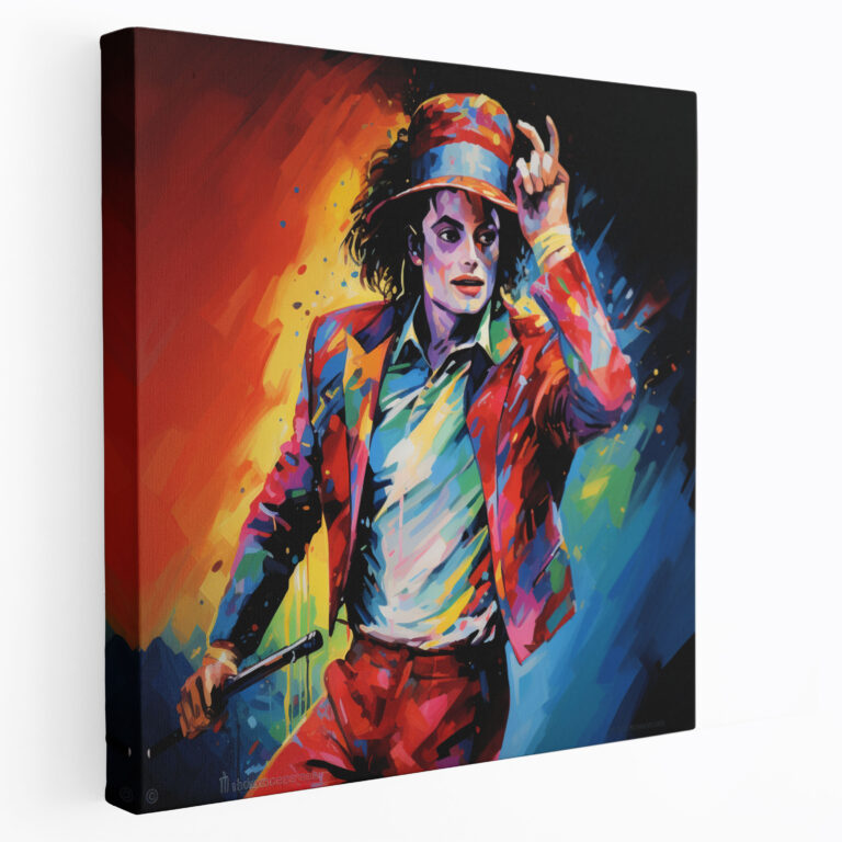 Michael Jackson Canvas Print - Pop Art Wall Decoration - Micheal Jackson, Vibrant Colors, Pop Art, Canvas Wall Art