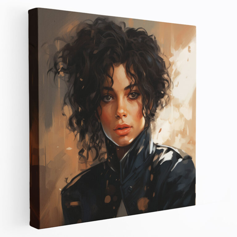 Micheal Jackson Canvas Print - Modern Digital Illustration - Micheal Jackson, Timeless Appeal, Charisma, Contemporary Twist