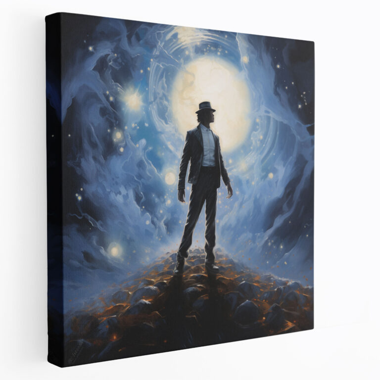 Micheal Jackson Wall Art - Celestial Silhouette - Micheal Jackson, Celestial Silhouette, Micheal Jackson, Sophisticated Design