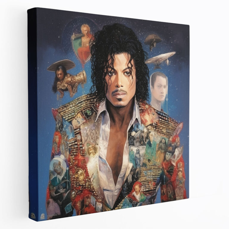 Micheal Jackson Wall Decoration - Greatest Hits Collage - Micheal Jackson, Nostalgia, Artistic Precision, Album Covers