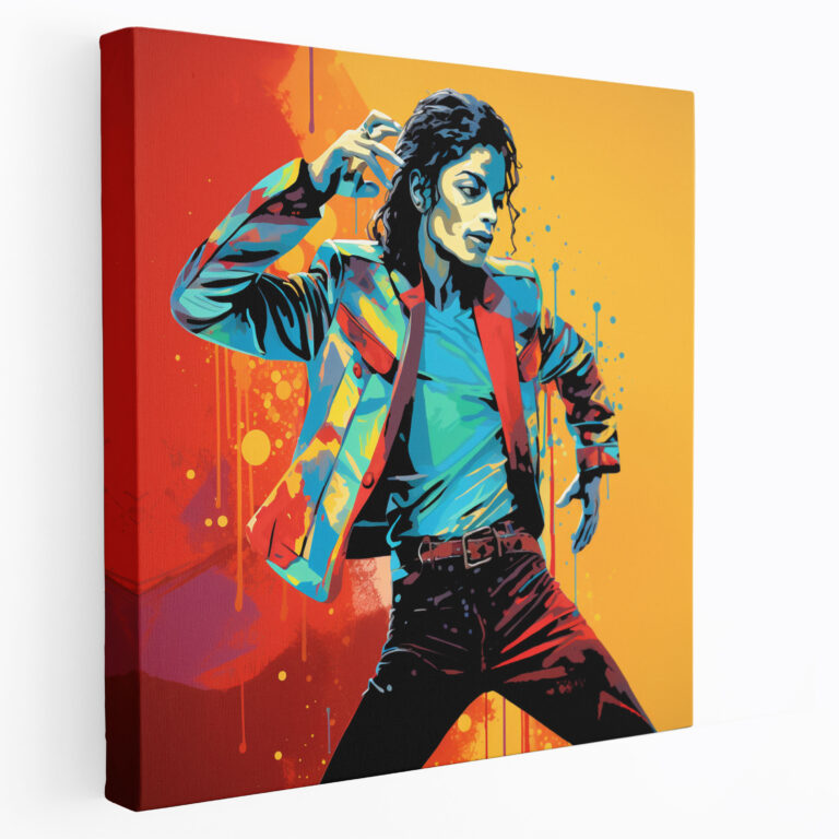 Michael Jackson Wall Art - Micheal Jackson, Famous Pose, Canvas, Vibrant Colors