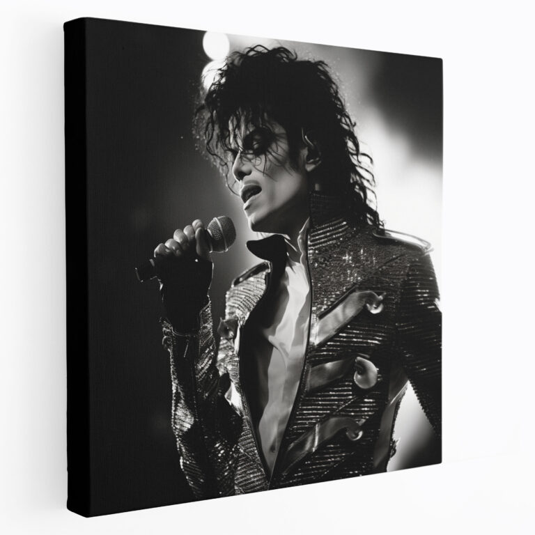 Micheal Jackson Canvas Print - Artistic Live Performance - Micheal Jackson, Wall Art, Micheal Jackson, Home Decoration