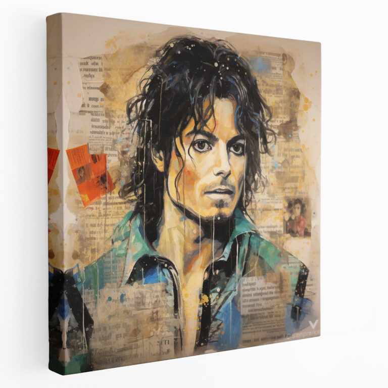 Micheal Jackson Canvas Print - Mixed Media Tribute - Micheal Jackson, Home Decoration, Photographs, Mixed Media