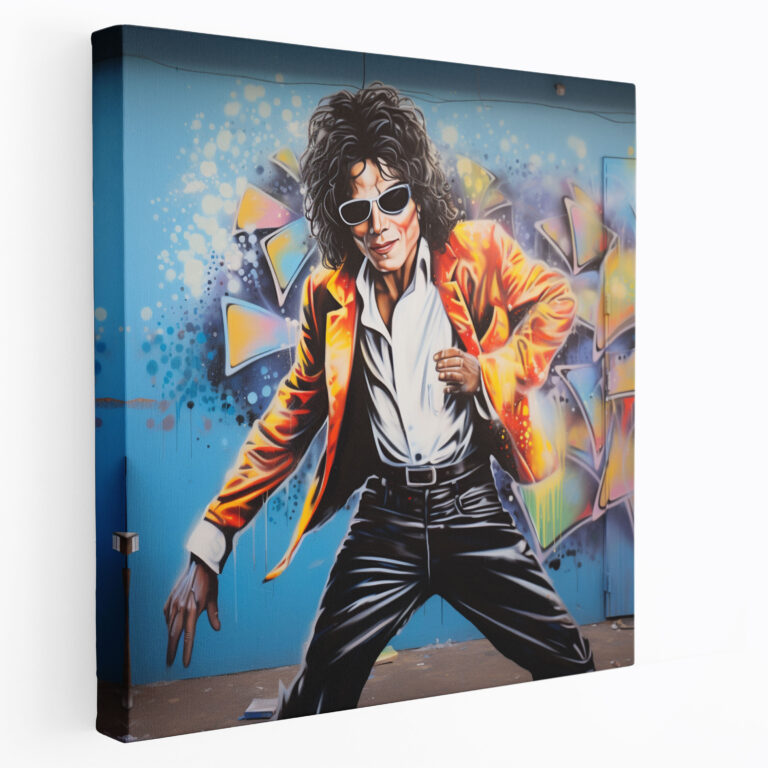 Micheal Jackson Wall Art - Graffiti Dance Moves - Micheal Jackson, King Of Pop, Vibrant, Graffiti
