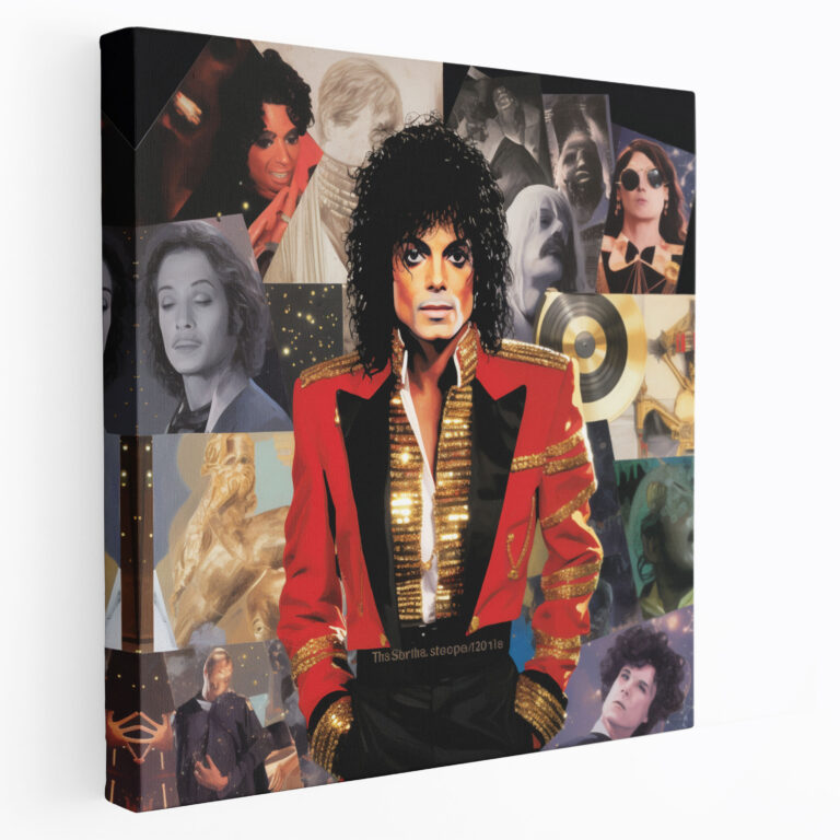 Michael Jackson Wall Decoration - Album Covers Collage - Micheal Jackson, Home Decoration, Canvas Wall Art, Canvas