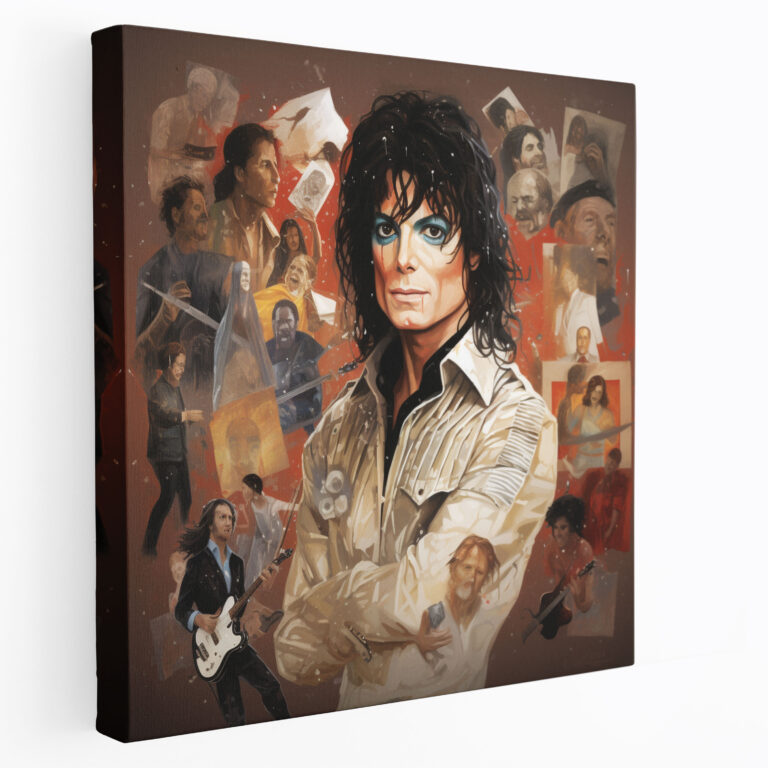 Michael Jackson Canvas Print - Collage Wall Decoration - Micheal Jackson, Canvas Print, Memorable Moments, Wall Decoration