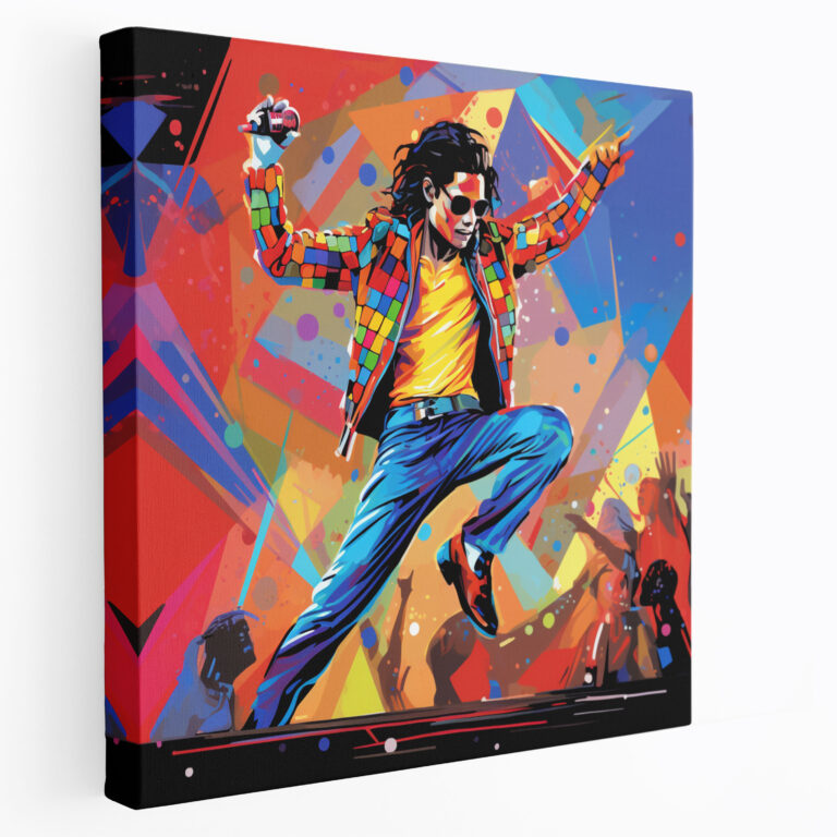 Micheal Jackson Canvas Print - Pop Art Wall Art - Micheal Jackson, Music, Canvas Print, Wall Art