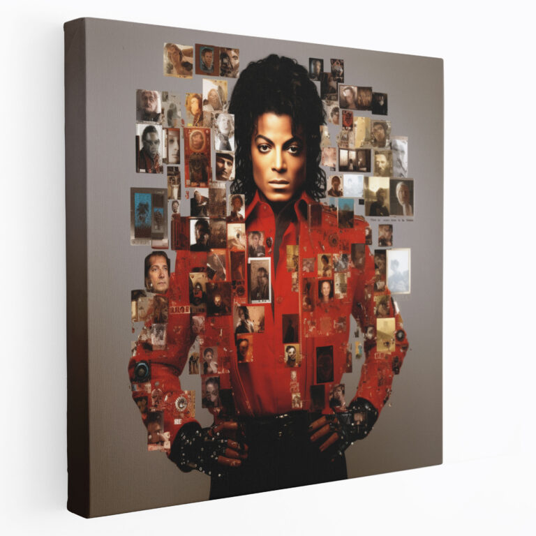 Micheal Jackson Wall Art - Collage Canvas Print - Micheal Jackson, Wall Art, Photographs, Home Decoration