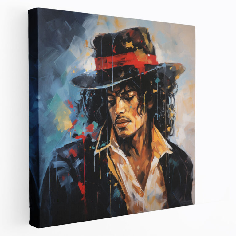Micheal Jackson Canvas Print - Abstract Wall Art - Micheal Jackson, Canvas Wall Art, Expressionism, Home Decoration