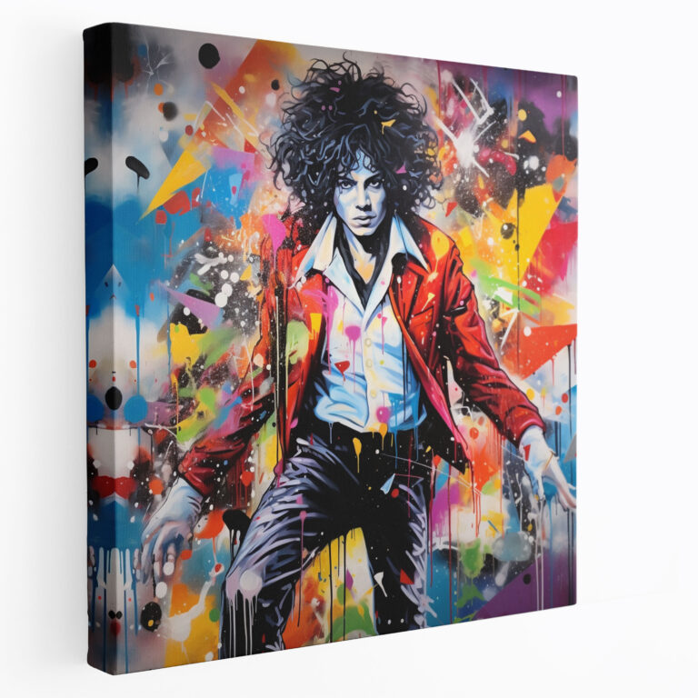 Micheal Jackson Wall Decoration - Graffiti-Inspired Artwork - Micheal Jackson, Wall Decoration, Canvas, Canvas Print