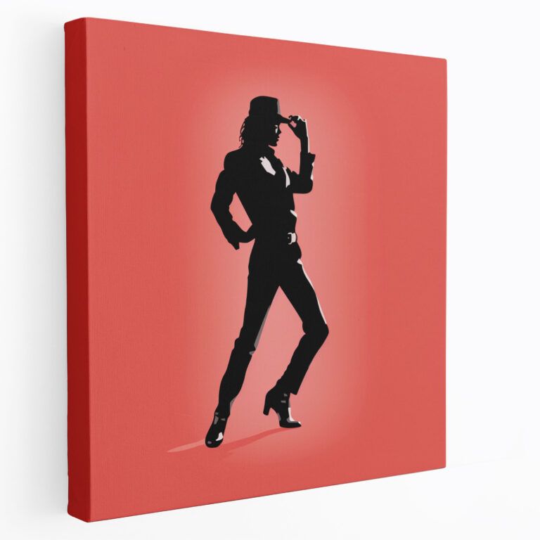 Micheal Jackson Wall Art - Minimalist Silhouette - Micheal Jackson, Minimalist Silhouette, Micheal Jackson, Canvas Print