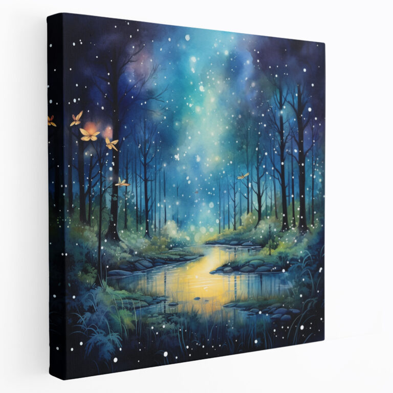 Midnight Forest Canvas Print - Midnight, Canvas Wall Art, Midnight, Canvas Print