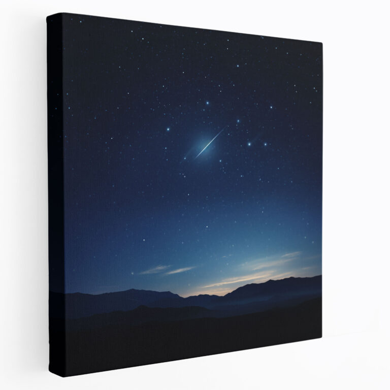 Midnight Sky Canvas Print - Midnight, Dreamy, Calming, Home Decoration