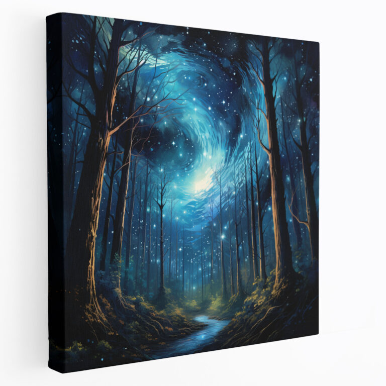 Midnight Forest Wall Art - Midnight, Canvas Print, Wall Art, Midnight