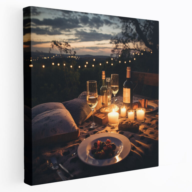 Midnight Picnic Wall Art - Midnight, Starlit Sky, Picnic, Midnight