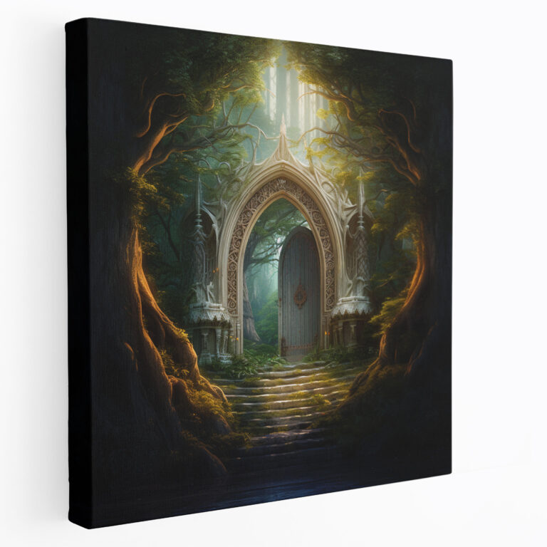 Middle Earth Doorway Wall Art - Middle Earth, Magical Doorway, Middle Earth, Digital Painting
