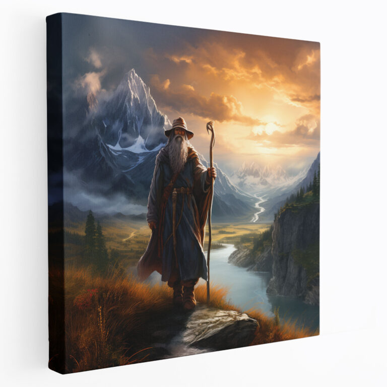 Middle Earth Gandalf Canvas Print - Middle Earth, Canvas Print, Middle Earth, Breathtaking Landscapes