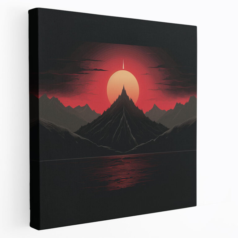 Middle Earth Eye Of Sauron Wall Art - Middle Earth, Wall Decoration, Canvas Wall Art, Canvas Print