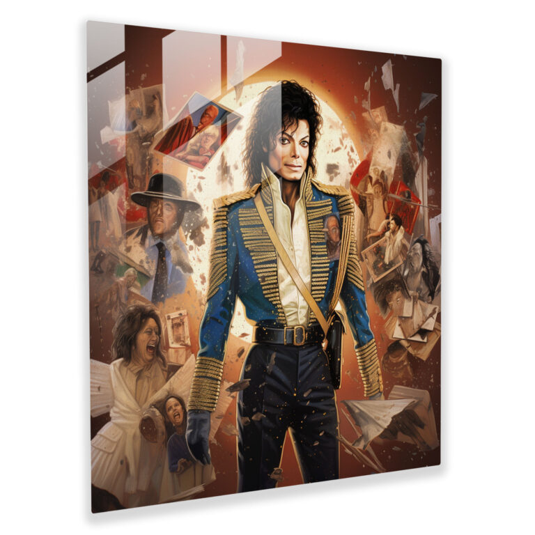 Micheal Jackson Glass Wall Art - Micheal Jackson, Glass Wall Art, Modern Art, Iconic Images