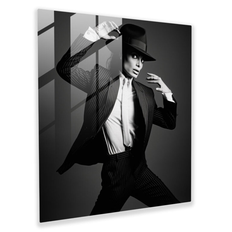 Micheal Jackson Glass Print - Micheal Jackson, Wall Decoration, Black And White Photograph, Micheal Jackson