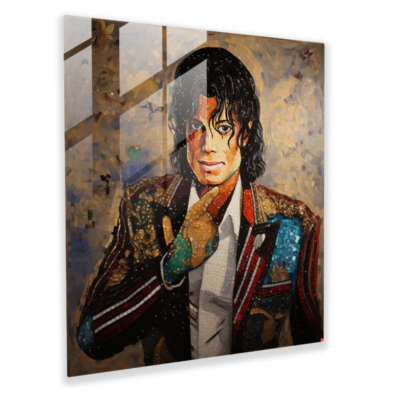 Micheal Jackson Glass Print - Micheal Jackson, Glass Art, Micheal Jackson, Unique Design