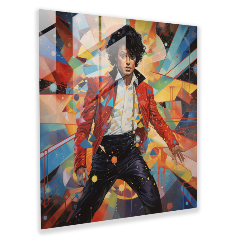 Michael Jackson Glass Print - Micheal Jackson, Wall Decoration, Glass Print, Mosaic