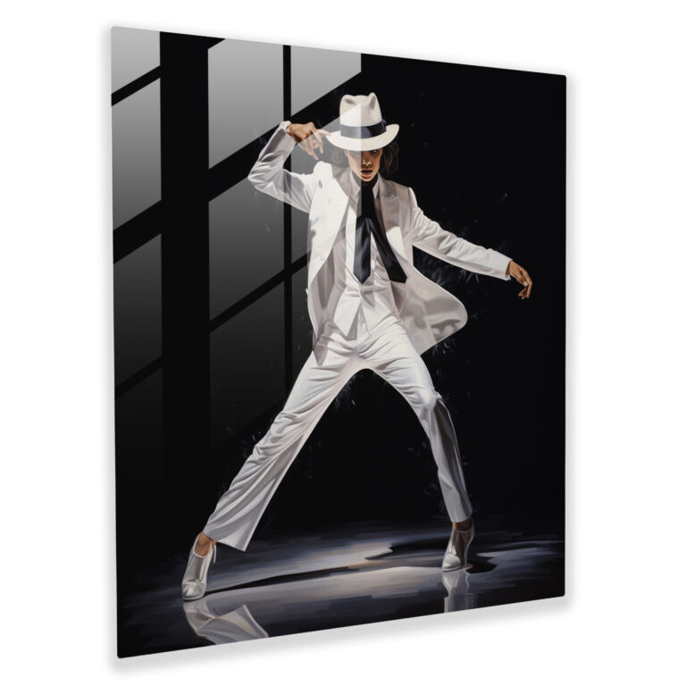 Contemporary Michael Jackson Glass Print - Micheal Jackson, Glass Art, Modern Art, Glass Print