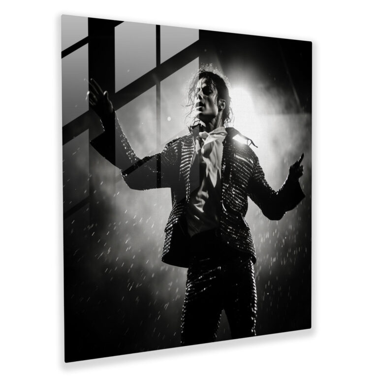 Michael Jackson Stage Glass Print - Micheal Jackson, Glass Print, Michael Jackson, Glass Art