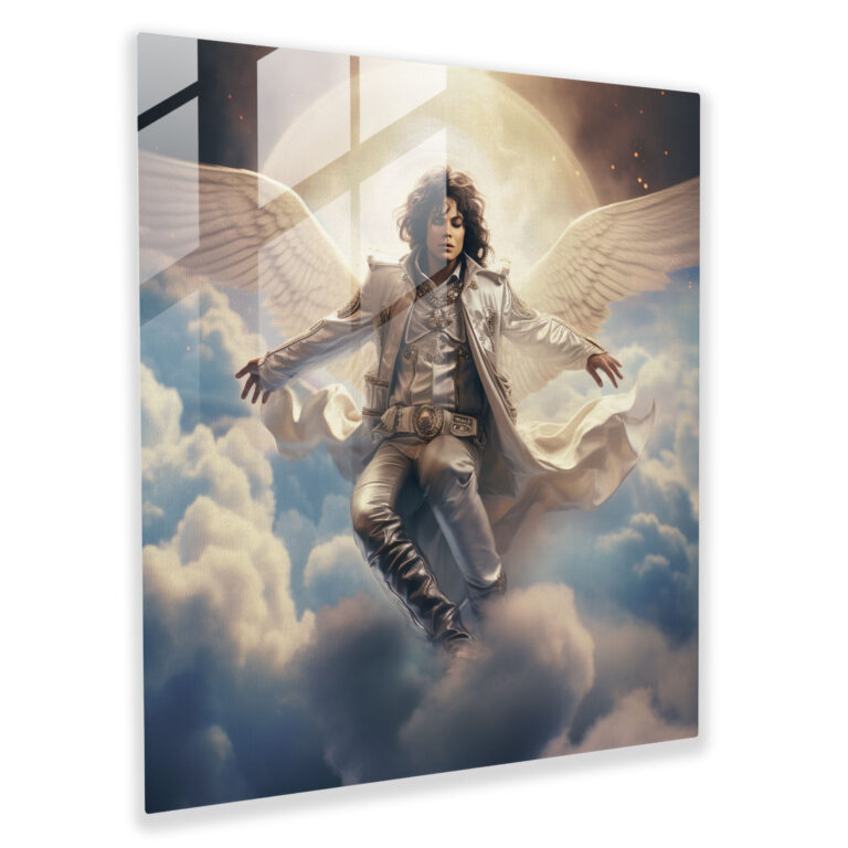 Michael Jackson Surreal Glass Print - Micheal Jackson, Glass Art, Surreal, Wall Decoration