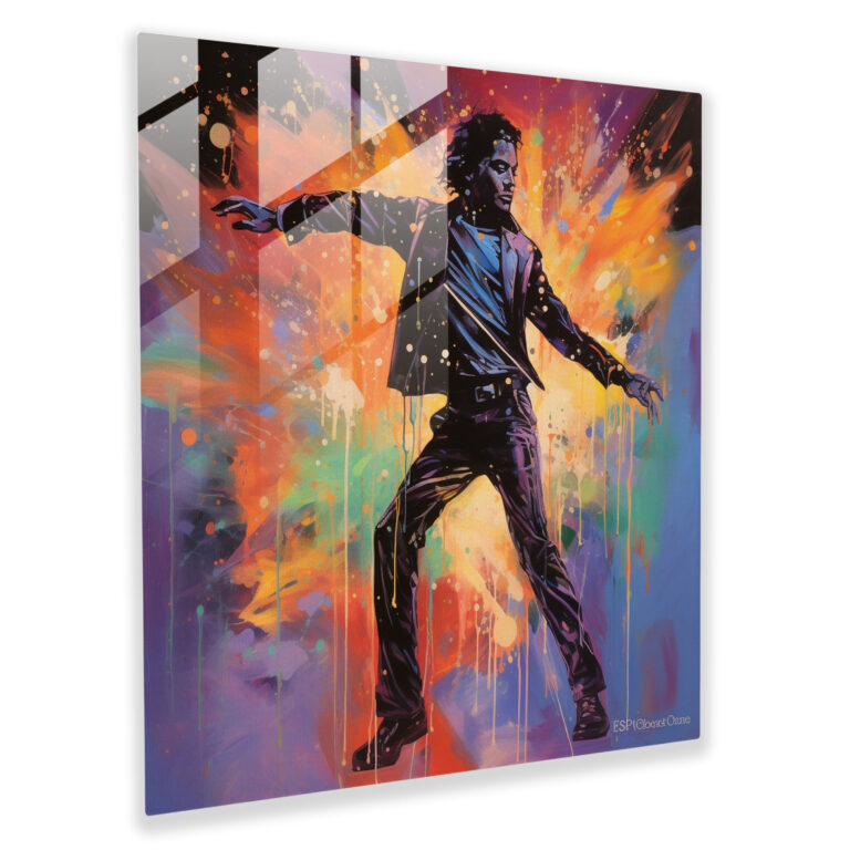 Michael Jackson Glass Print - Micheal Jackson, Home Decoration, Glass Print, Glass Art