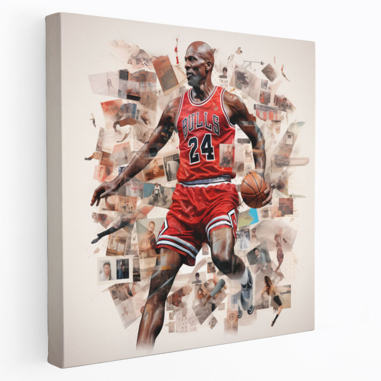 Micheal Jordan Canvas Print - Iconic Basketball Moments - Micheal Jordan, Sports, Canvas Print, Home Decoration