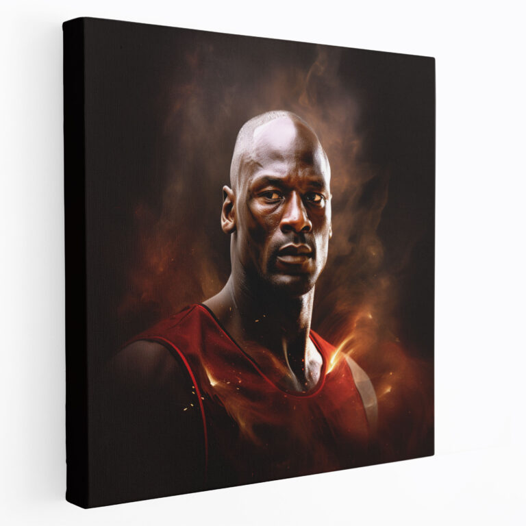 Michael Jordan Canvas Print - Micheal Jordan, Canvas, Determination, Canvas Print