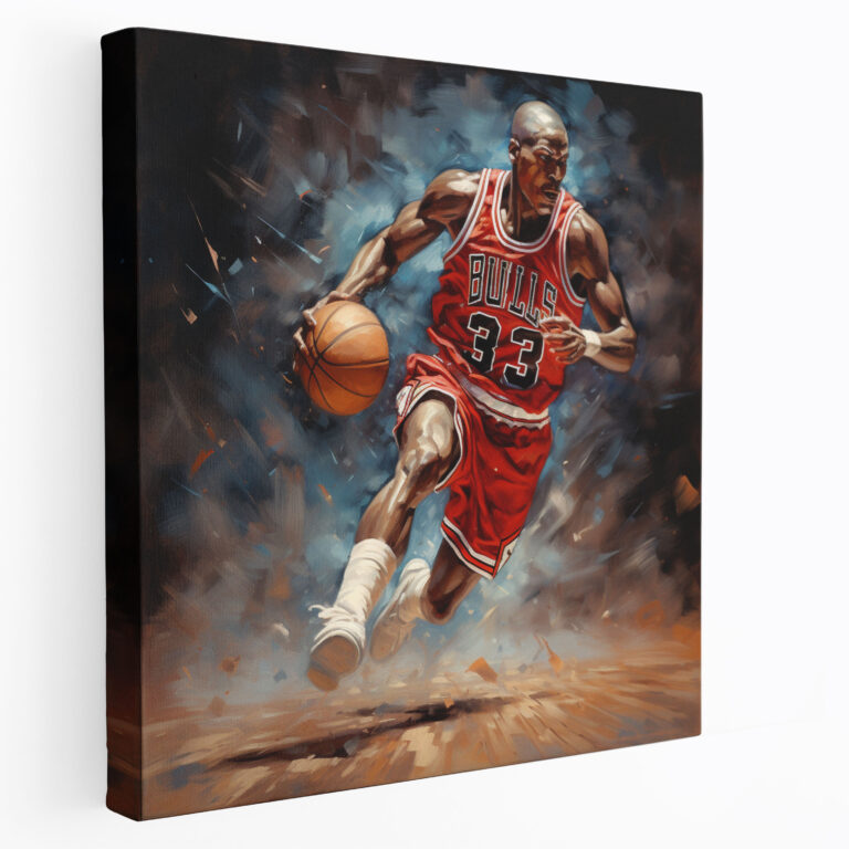 Michael Jordan Canvas Print - Micheal Jordan, Canvas Wall Art, Wall Decoration, Wall Art