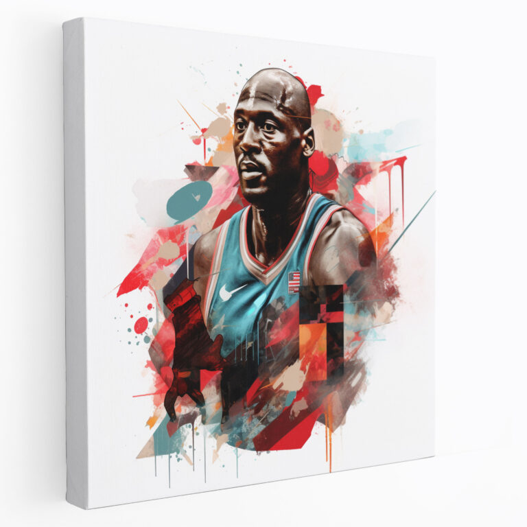 Michael Jordan Canvas Print - Micheal Jordan, Canvas Print, Canvas, Edgy Vibe