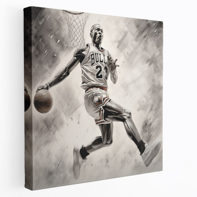 Michael Jordan Wall Art - Micheal Jordan, Wall Art, Canvas Print, Canvas