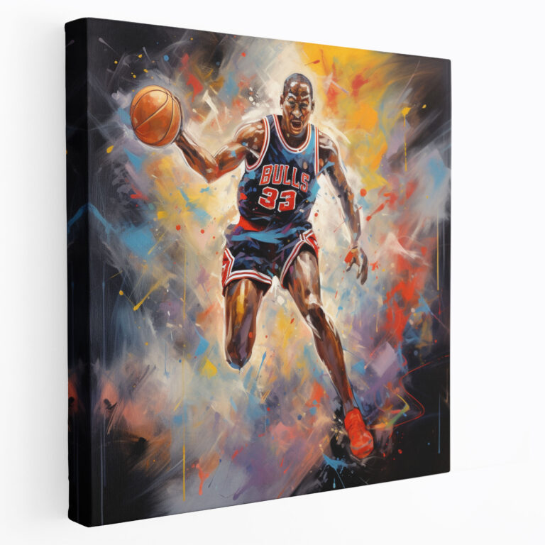 Michael Jordan Canvas Print - Abstract Basketball Art - Micheal Jordan, Canvas Print, Abstract Basketball Art, Michael Jordan
