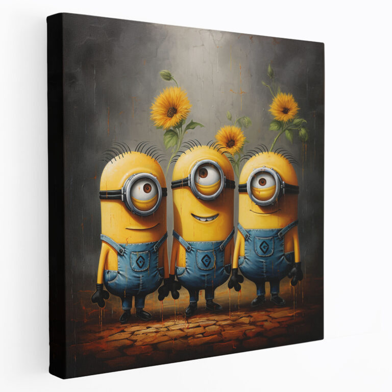 Artistic Minions Canvas Print - Minions, Painting, Wall Decoration, Artistic