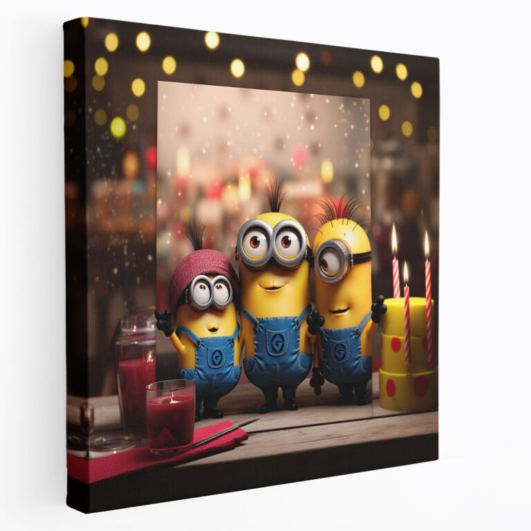 Birthday Minions Canvas Print - Minions, Minions, Birthday, Festive