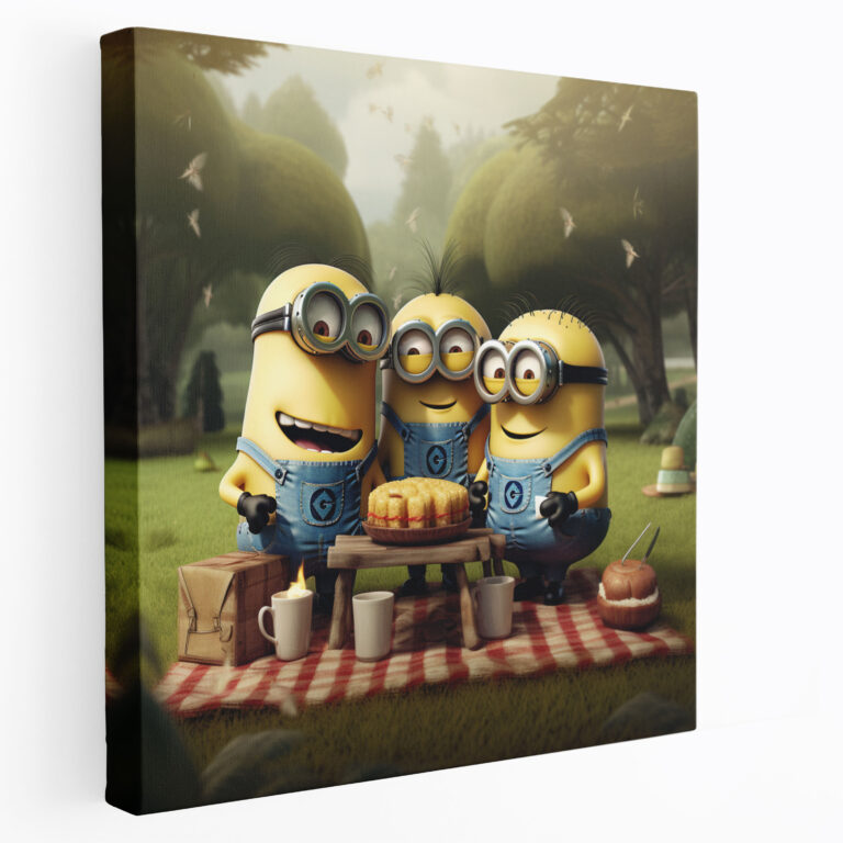 Minions Wall Art - Minions, Cartoon Illustration, Picnic, Wall Art