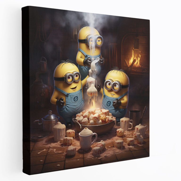 Minions Canvas Print - Sweet Baking Adventure - Minions, Canvas Wall Art, Minions, Sweet