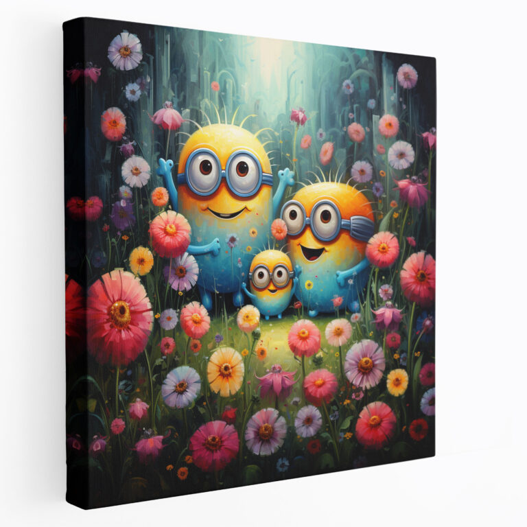 Minions Canvas Print - Serene Garden Escape - Minions, Canvas, Escape, Canvas Print