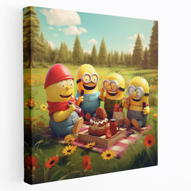 Minions Canvas Print - Colorful Cartoon Wall Art - Minions, Canvas, Home Decoration, Wall Art