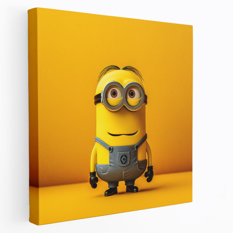Minions Wall Art - Modern Minimalistic Canvas Print - Minions, Beauty, Simplistic, Home Decoration