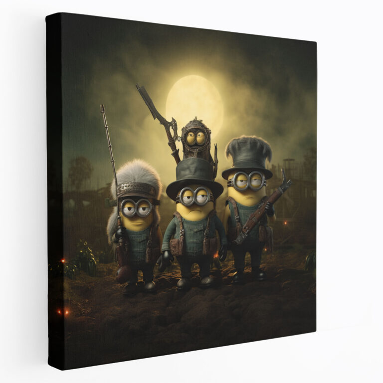 Minions Wall Art - Vintage Movie Poster Canvas Print - Minions, Home Decoration, Retro Charm, Thrilling Adventure