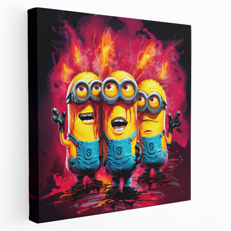 Minions Canvas Print - Pop Art Mischievous Wall Art - Minions, Home Decoration, Canvas Print, Life